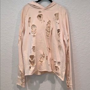 Distressed hoodie